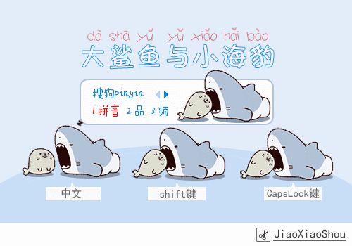 大鲨鱼与小海豹