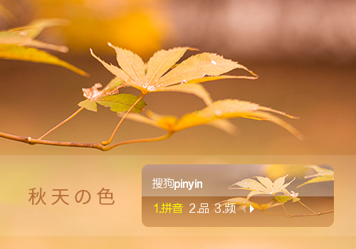 色の秋天